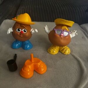(2) 1986 Hasbro Playskool Potato Heads